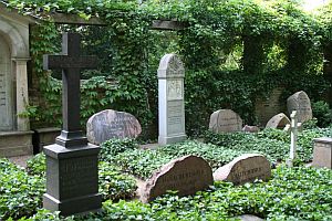 Teilansicht des Familienfriedhofes