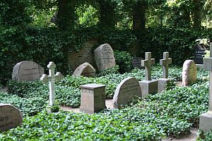 Teilansicht des Familienfriedhofes