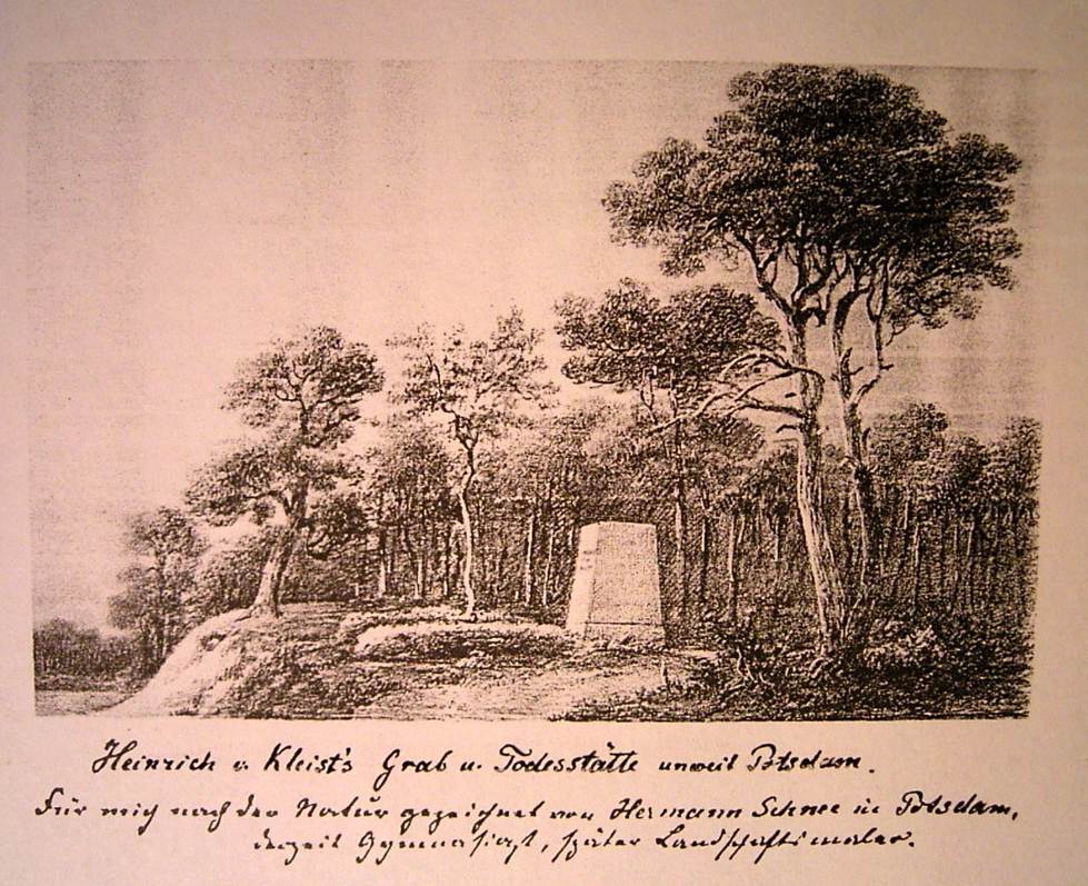 Heinrich von Kleists Grab u. Todesstätte (Schnee)